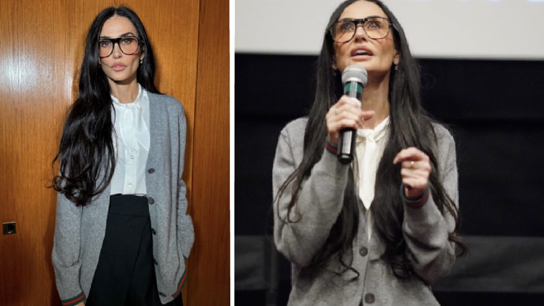 Demi Moore’s $2,100 Cardigan Shocks Fans