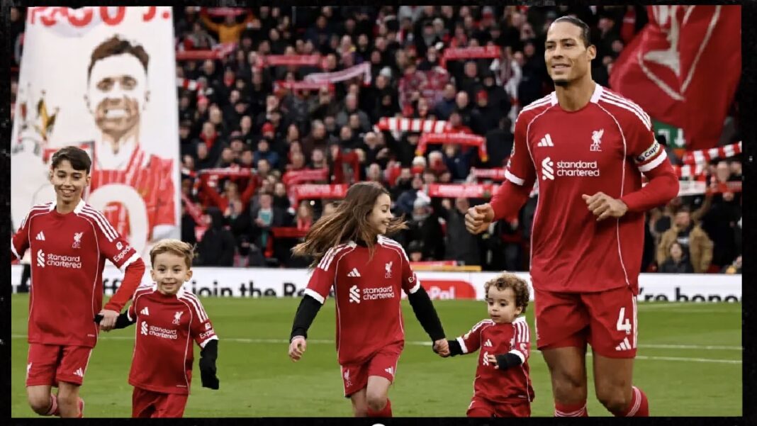 Jota’s Children Lead Emotional Tributes Ahead of Liverpool vs Wolves at Anfield
