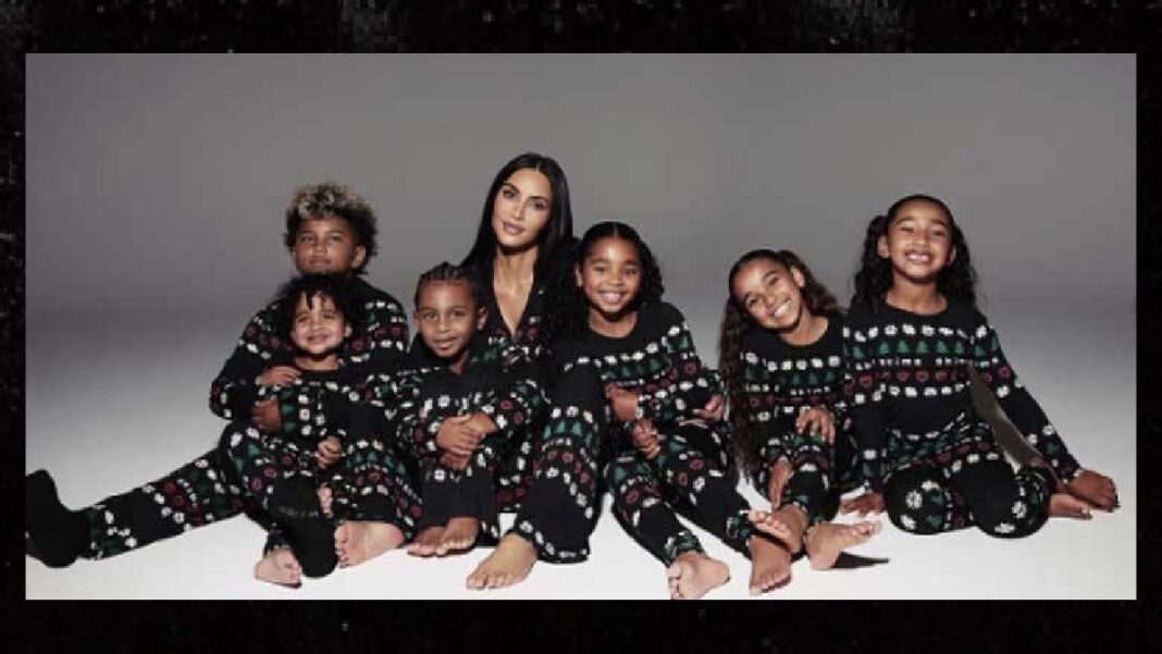 Kim Kardashian Gifts Kids Puppies for Christmas