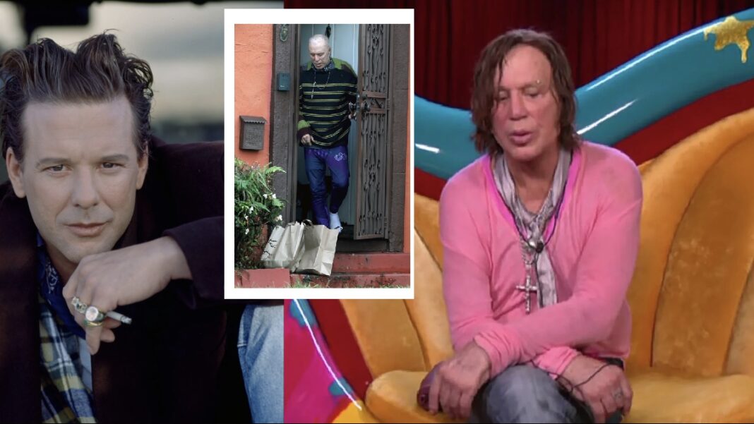 Mickey Rourke Shocks Fans With Bald Look at 73