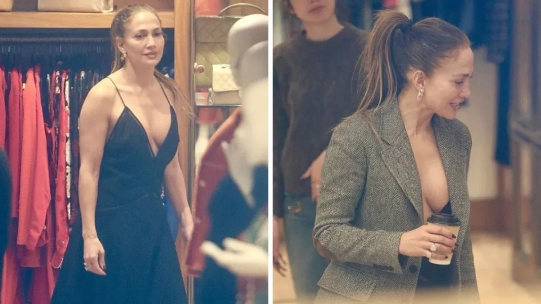 Jennifer Lopez Turns Heads in Low-Cut Dress