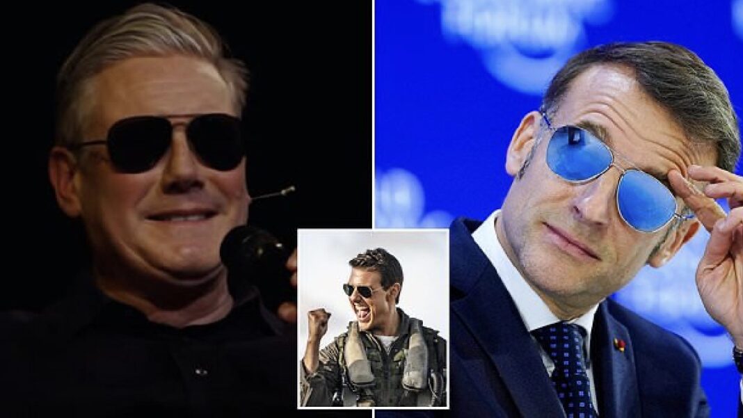‘Bonjour!’: Starmer makes fun of Macron’s sunglasses