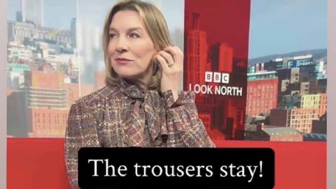 BBC presenter faces backlash over leather trousers