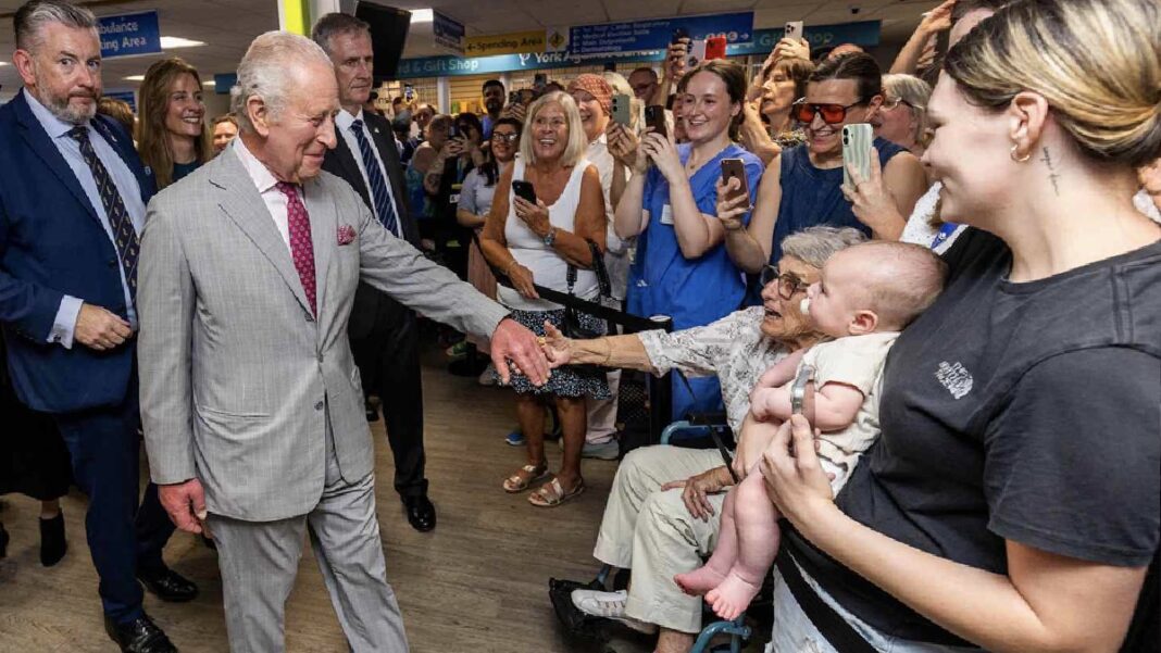 King Charles Shares Rare Moment at Cancer Center King Charles Shares Rare Moment at Cancer Center